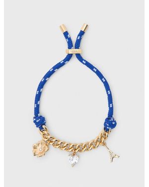 Maje Bracelet Chaine À Cordon Marin - Bleu