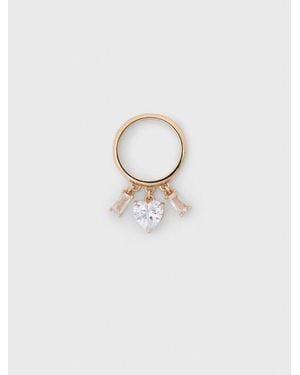 Maje Rhinestone-Jewelled-Tone Ring - White