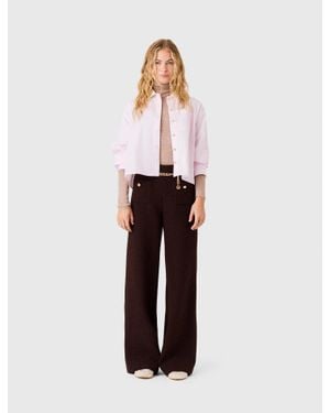 Maje Tweed Trousers - White