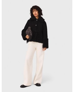 Maje Curly Jacket - Blue