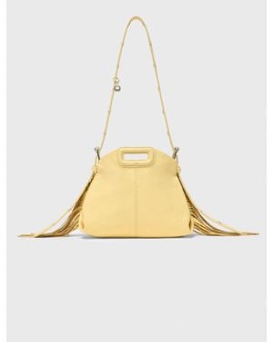 Maje Matte Crackle Miss M Mini Bag - Metallic