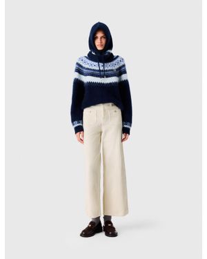Maje Weite Cordhose - Blau
