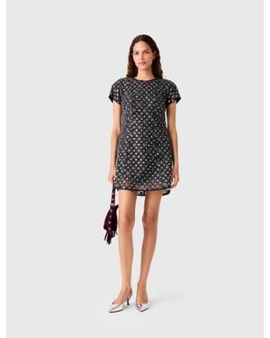 Maje Short Rhinestone Dress - Multicolour
