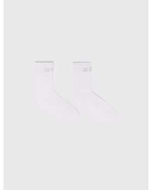 Maje Pearl Pointelle Socks - White