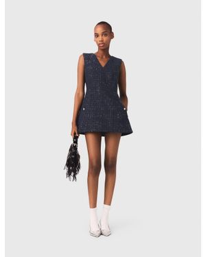 Maje Trompe-L'Ail-Overall - Blau