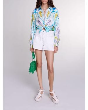 Maje Denim Shorts - Blue