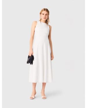 Maje Backless Midi Dress - White