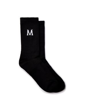 Mallet London Monogram Logo Socks - Black