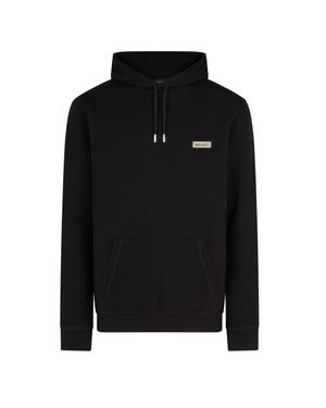 Mallet London Plaque Hoodie Organic - Black