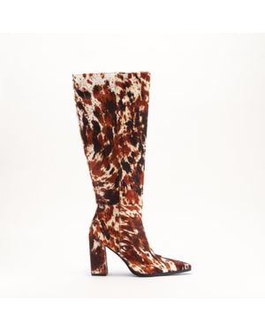 Mallet London Mallet Sabelle Leather Pony Knee High Boots - Brown