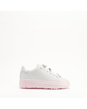 Mallet London Mallet Grftr Ltc Light Dip Leather Sneakers - White