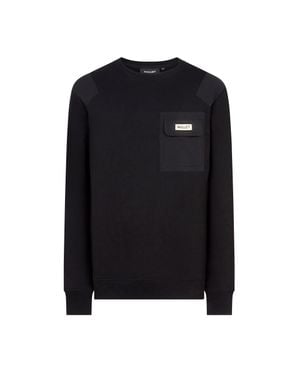 Mallet London Nylon Patch Crew - Black