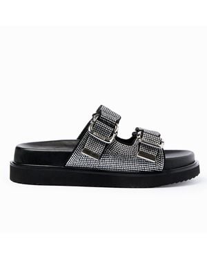 Mallet London Sadie Sandal Diamante - Black