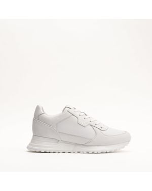 Mallet London Mallet Boundary Ripple Leather Trainers - White