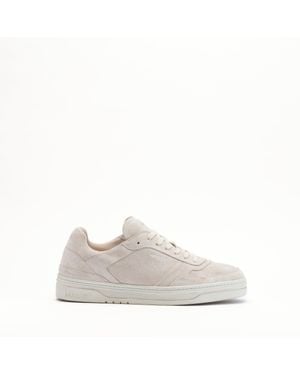 Mallet London Mallet Barnsley Neutral Suede Trainers - White