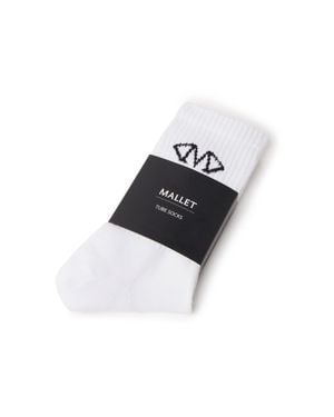 Mallet London Mallet Socks Diamond Monogram Single - Black
