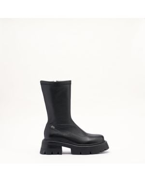Mallet London Mallet Maddie Stretch Leather Sock Boots - Black