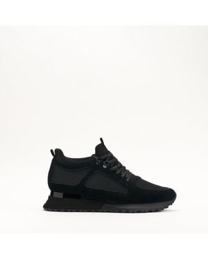 Mallet London Mallet Diver Essential Gloss Leather Trainers - Black