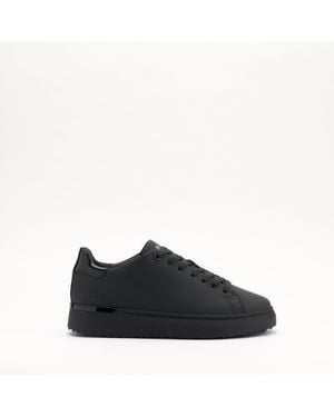 Mallet London Mallet Grftr Lite Matt Leather Trainers - Black