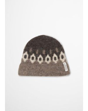 Marc O' Polo Cappellino Jacquard - Marrone