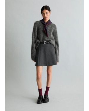 Marc O' Polo Minigonna Svasata - Grigio