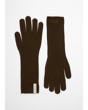 Marc O' Polo Lange Strickhandschuhe - Braun