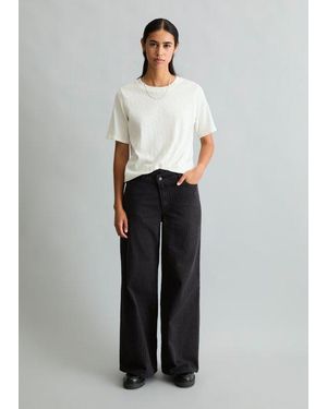 Marc O' Polo Jeans Gessati Modello Anjo Wide - Grigio
