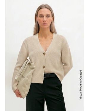 Marc O' Polo V-Neck-Cardigan Relaxed - Natur