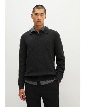 Marc O' Polo Polo-Strickpullover Regular - Schwarz