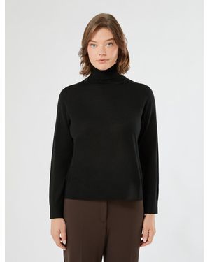 Marina Rinaldi Pull En Laine Mélangée - Noir