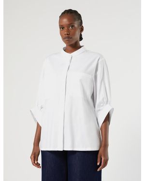 Marina Rinaldi Chemise En Coton Oxford - Blanc
