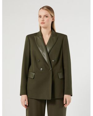 Marina Rinaldi Veste Blazer En Jersey - Vert