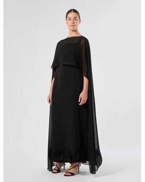 Marina Rinaldi Georgette-Stola - Schwarz