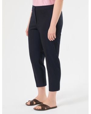 Marina Rinaldi Hose Aus Baumwollgabardine - Blau