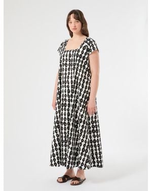 Marina Rinaldi Kleid Aus Baumwolle - Weiß