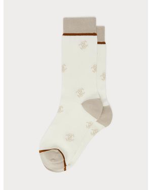 Marina Rinaldi Socken Aus Baumwolle - Weiß