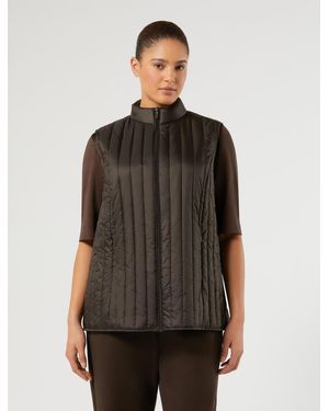 Marina Rinaldi Gilet Matelassé - Marron