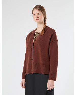 Marina Rinaldi Cardigan Aus Wolle - Rot