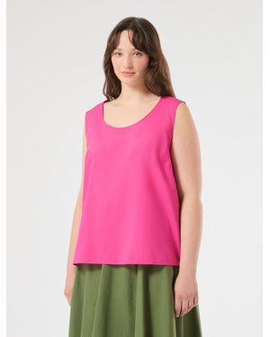 Marina Rinaldi Bluse Aus Baumwolle - Pink