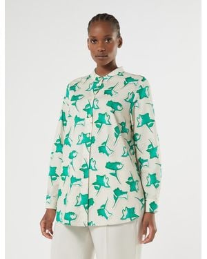 Marina Rinaldi Chemise En Popeline De Coton - Vert