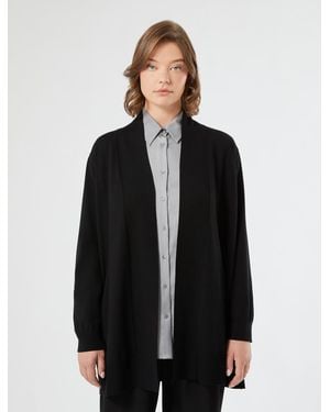 Marina Rinaldi Cardigan Long En Viscose - Noir