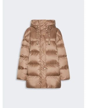 Max Mara Veste Rembourrée Ample En Toile Irisée - Neutre