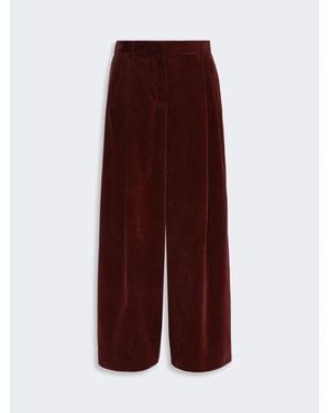 Max Mara Hose Aus Cordsamt - Lila