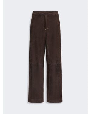 Max Mara Jogginghose Aus Wildleder - Braun