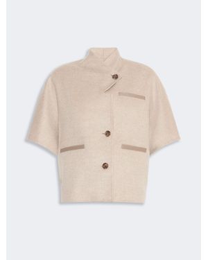 Max Mara Cape Aus Leichtem Kaschmir - Natur