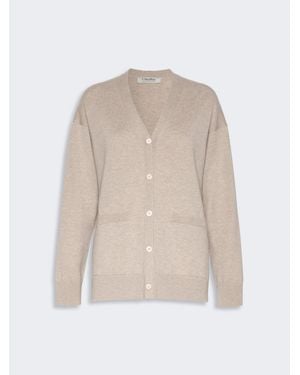 Max Mara Cardigan Aus Wollgarn - Weiß