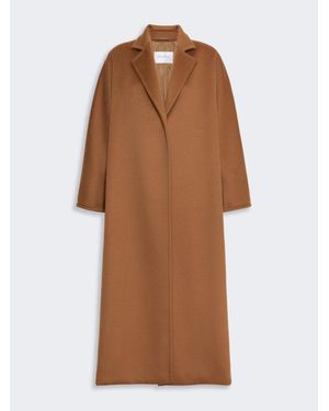 Max Mara Langer Mantel Aus Kaschmir - Braun