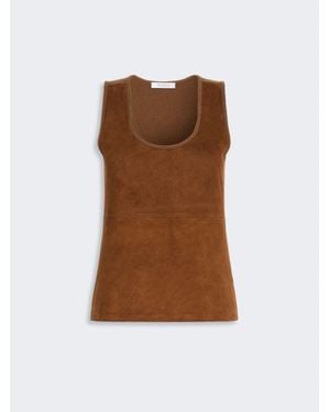 Max Mara Haut En Laine Et Cachemire - Marron