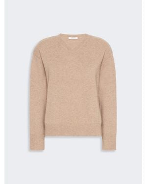 Max Mara Pullover Aus Kaschmirgewebe - Weiß