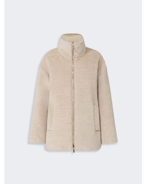 Max Mara Anorak Acolchado Reversible De Lana Y Alpaca - Neutro